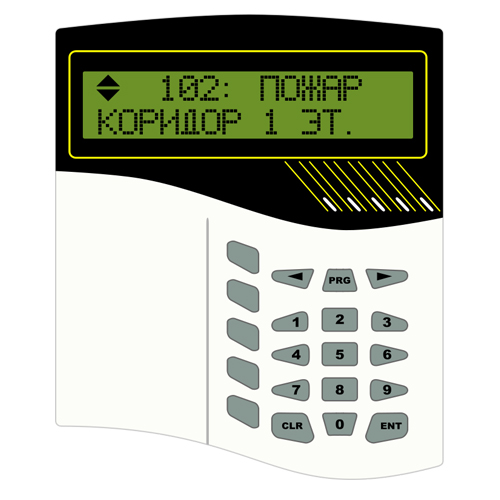 С2000М - Пульт контроля и управления с двухстрочным ЖКИ индикатором